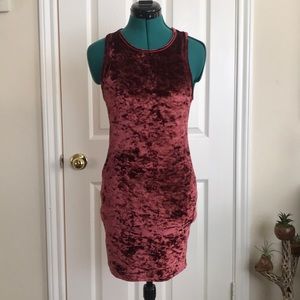 Velvet mini dress